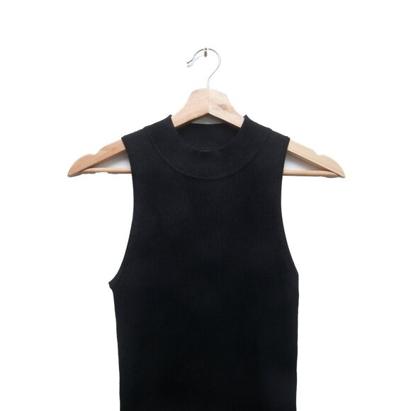 House of Harlow 1960 Sleeveless Ribbed Mock Neck Midi Dress - Picture 3 of 7